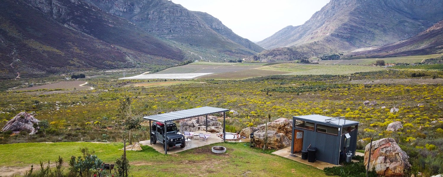 Campsite view of the Dwarsberg farm
