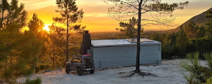 Stunning off grid mountain cabin with stunning view